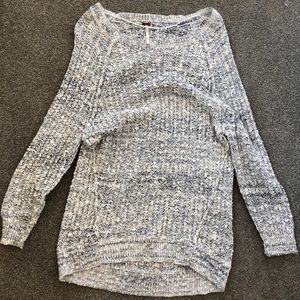 Free people salt and pepper sweater in XS